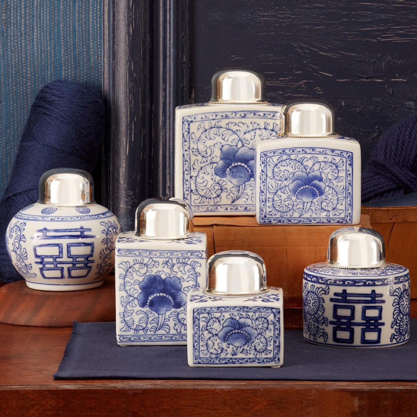 Canton Collection Tea Jar Set of 6