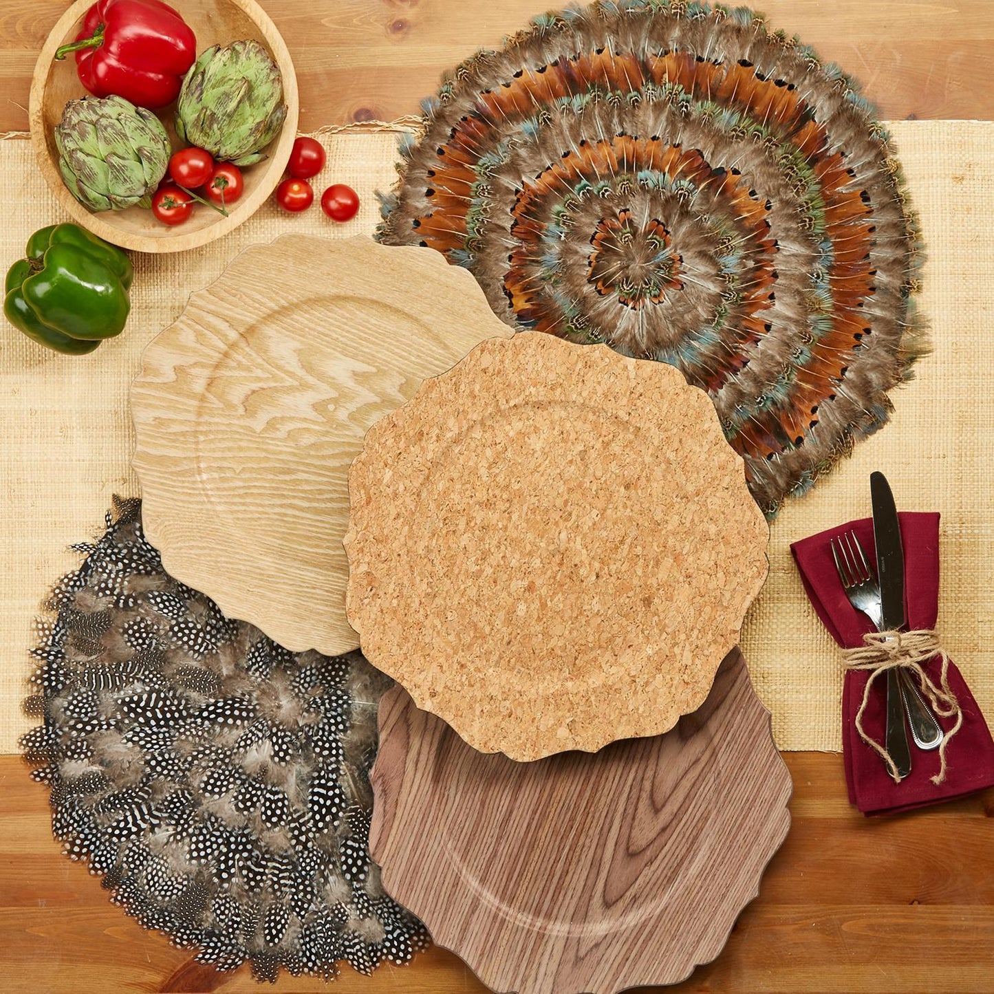 Pheasant Park Decorative Mat Set of 6