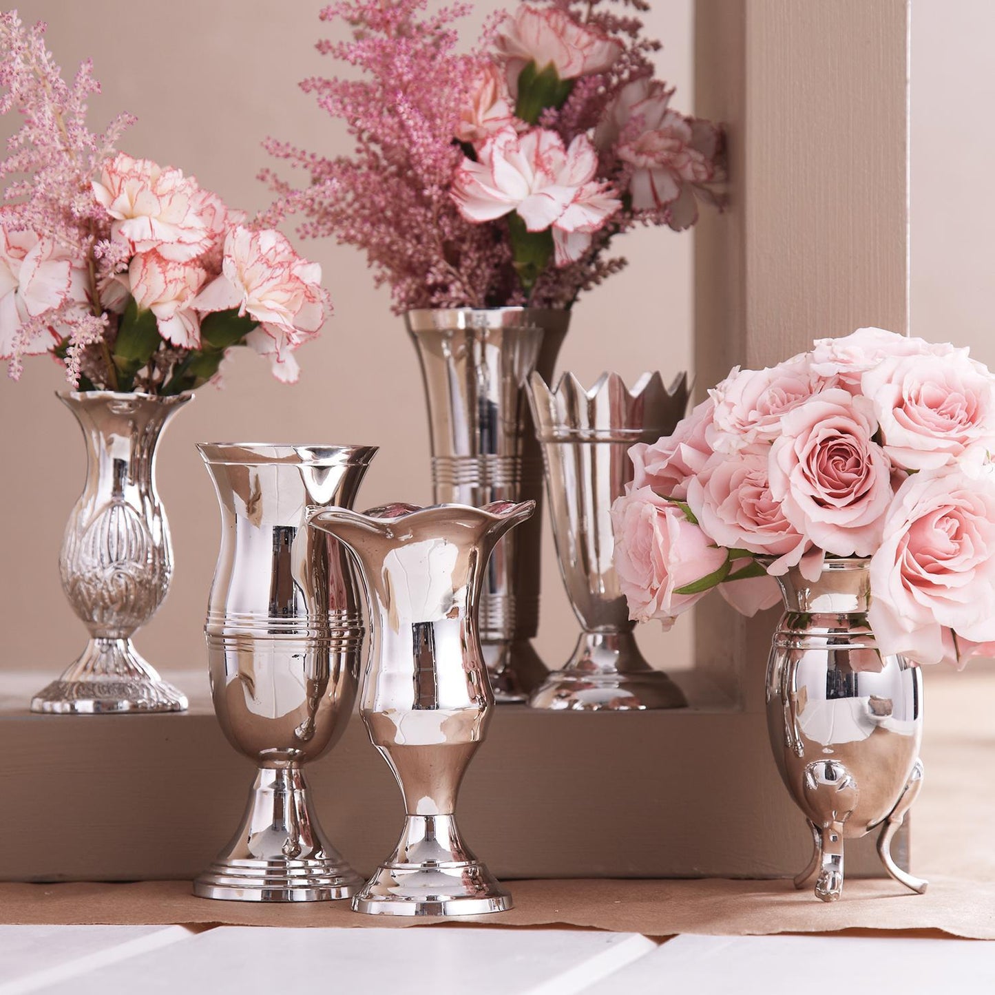 Queen Anne's Vase Set of 6