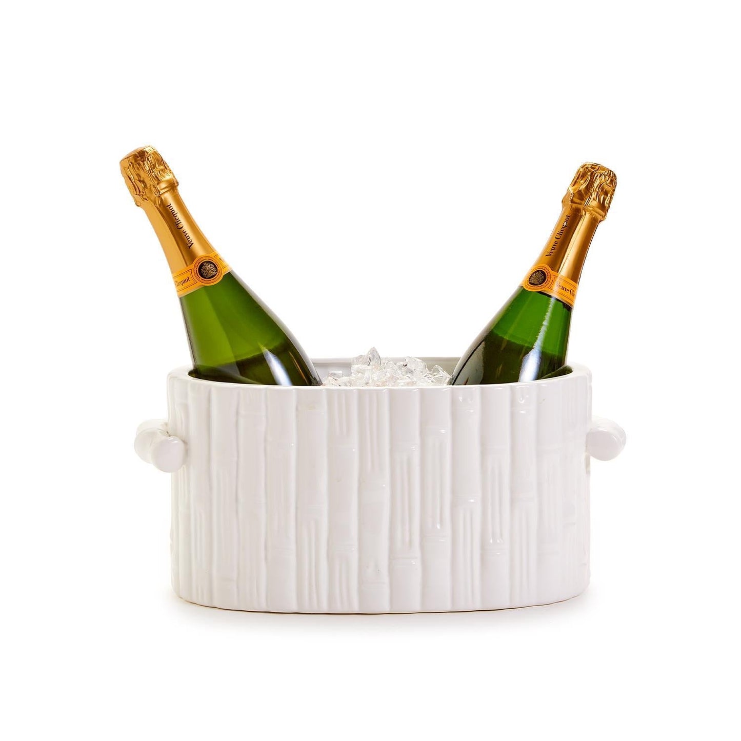 Faux Bamboo Oval Centerpiece/Cachepot