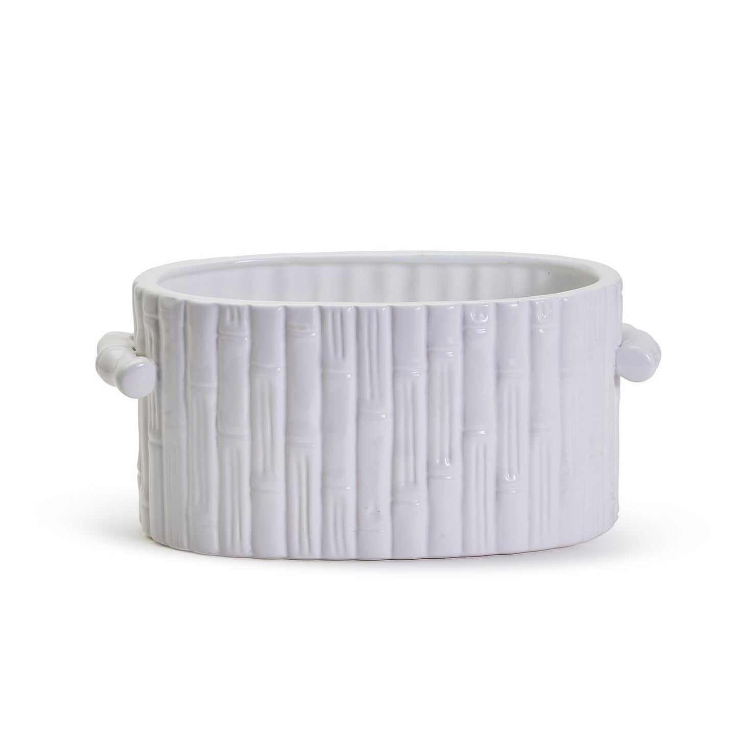 Faux Bamboo Oval Centerpiece/Cachepot