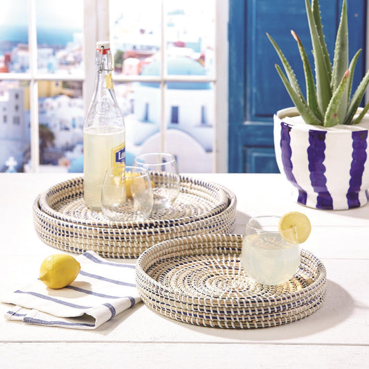 Nested Woven Tray Set of 6