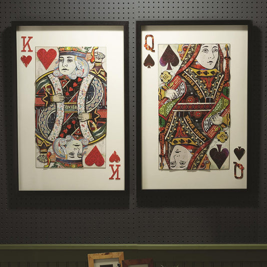 Playing Card Wall Art Set of 2