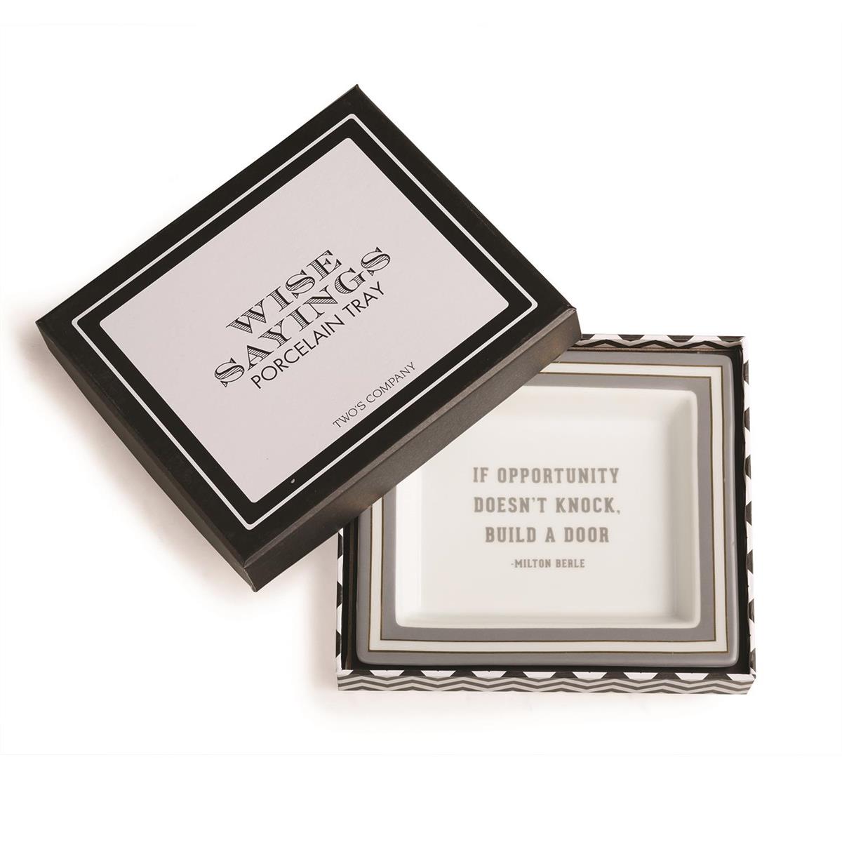 Wise Sayings Tray Set of 6