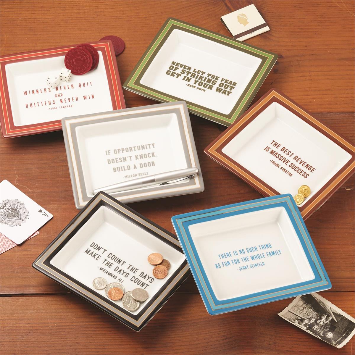 Wise Sayings Tray Set of 6