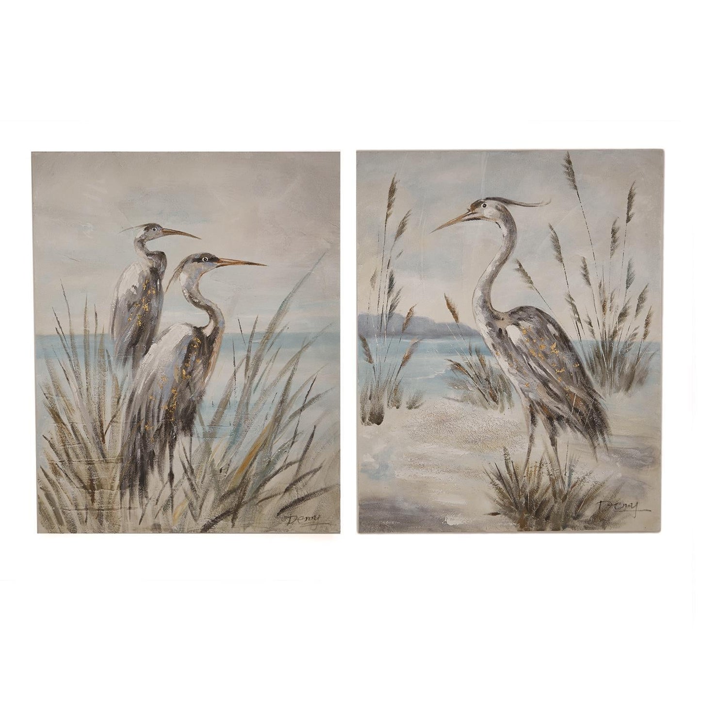 Shore Bird Canvas Art Set of 2