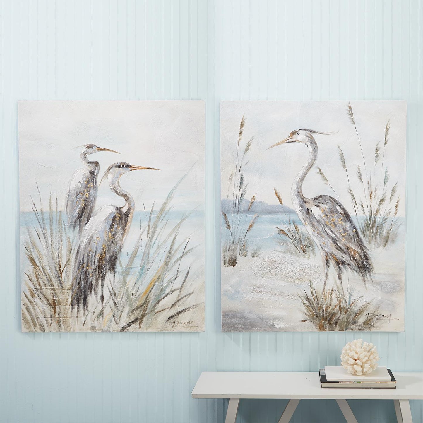 Shore Bird Canvas Art Set of 2