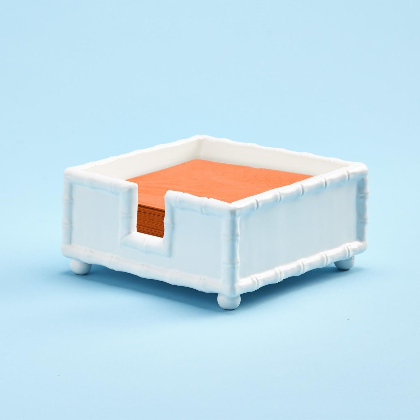 Hampton Faux Bamboo Square Napkin Holder