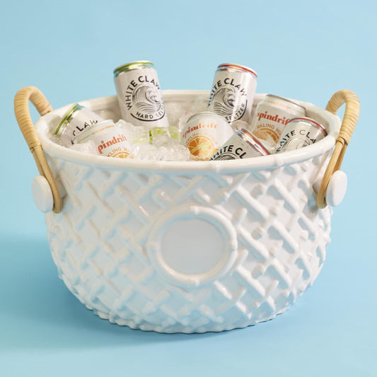 Hampton Faux Bamboo Fretwork Party Bucket