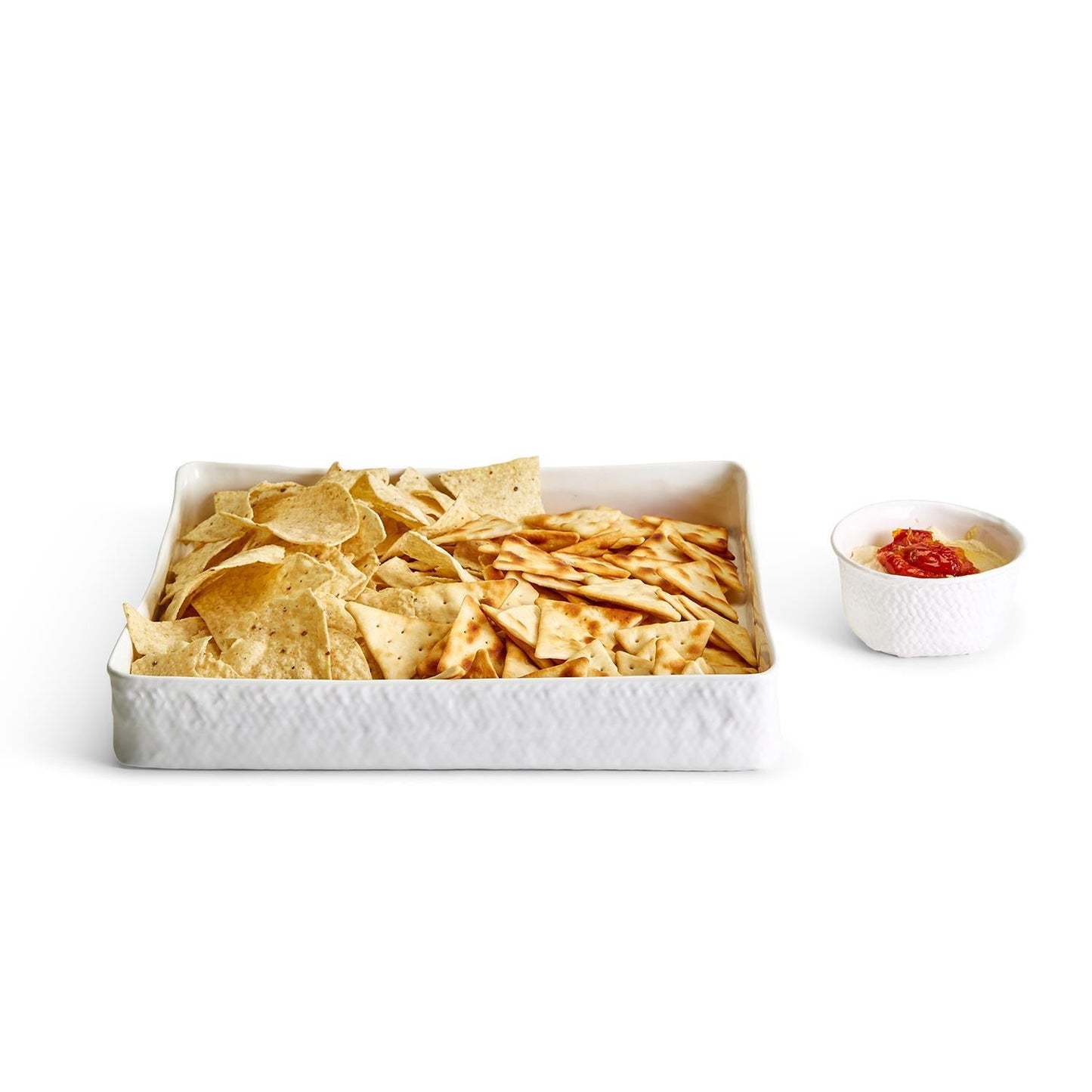 Basket Weave Serving Platter and Bowl Set