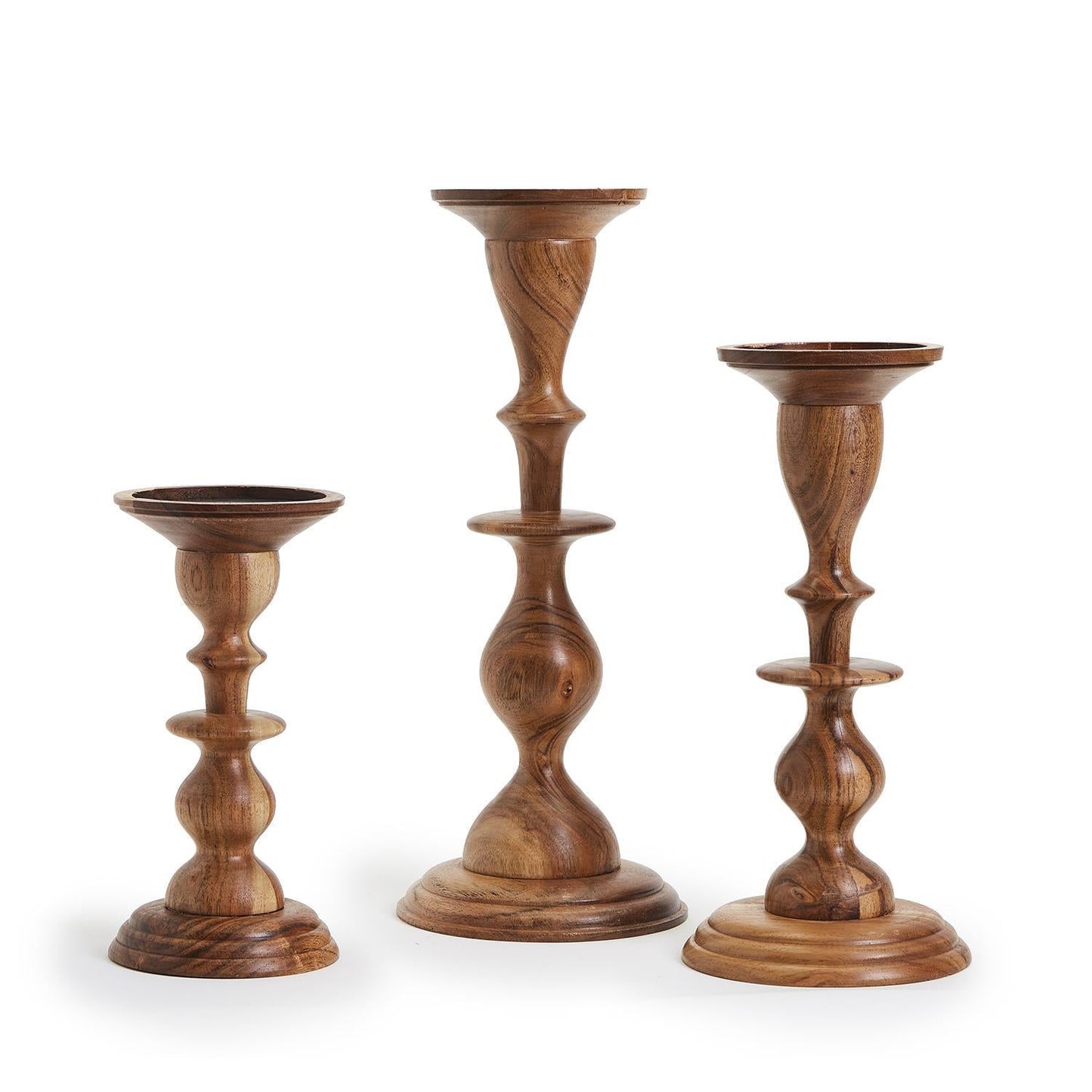 Natural Heights Pillar Candleholder Set of 3