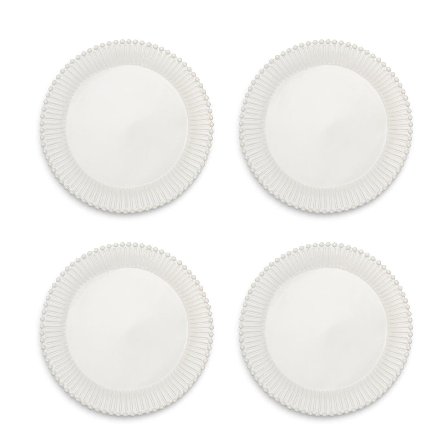 Heirloom Pearl Edge Dinner Plate Set of 4