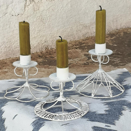 French Wireworks Muro Candlestick Set of 3