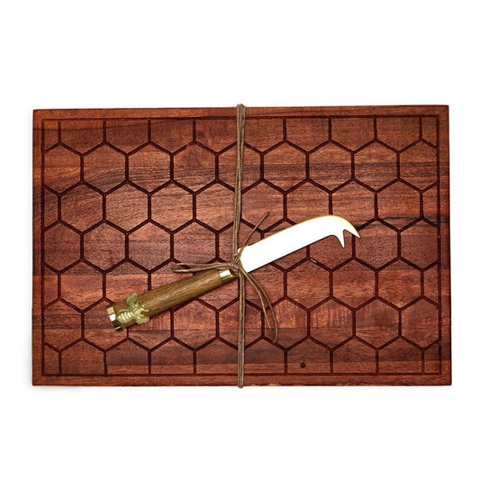 Golden Bee Cheese/Charcuterie Serving Set
