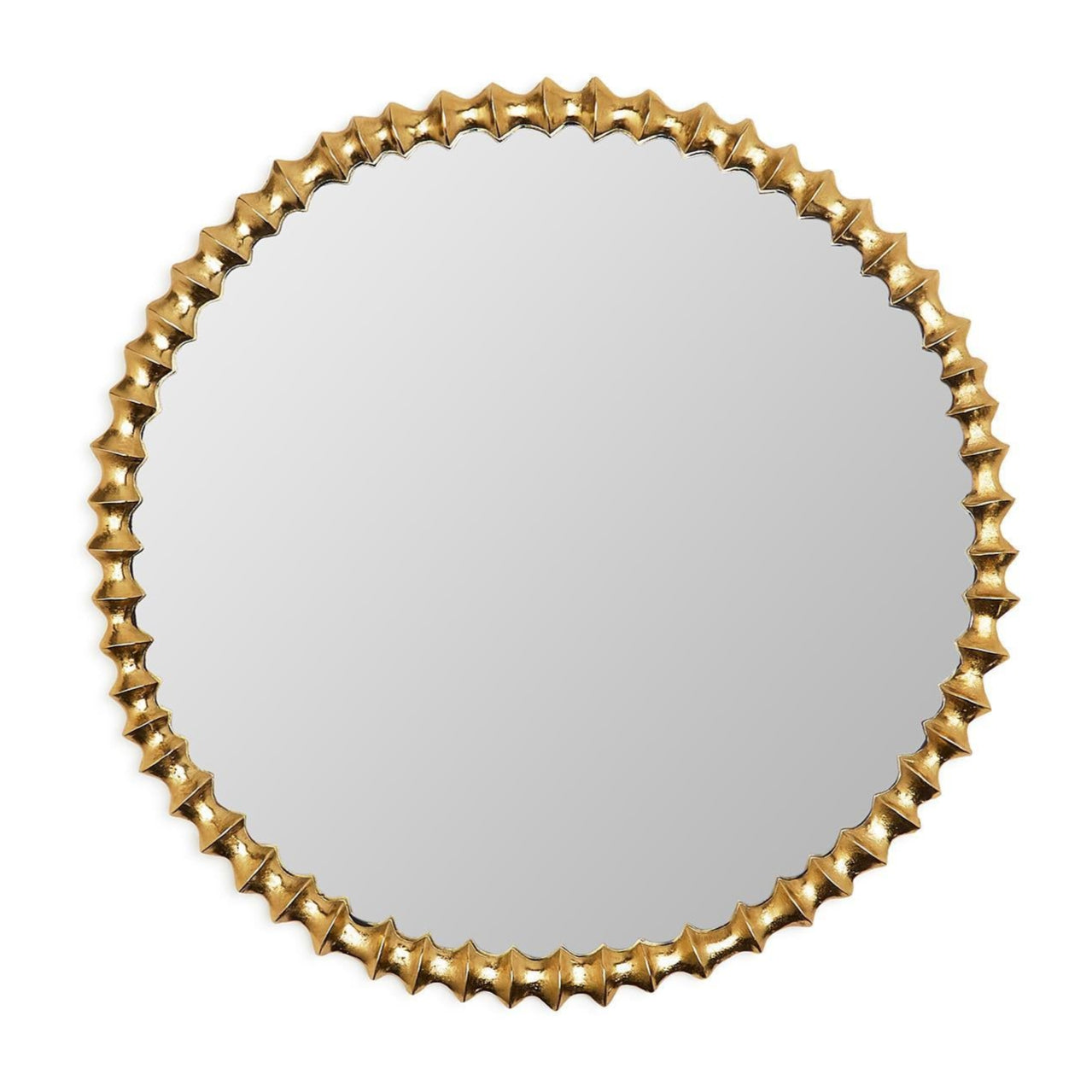 Gold Wave Wall Mirror