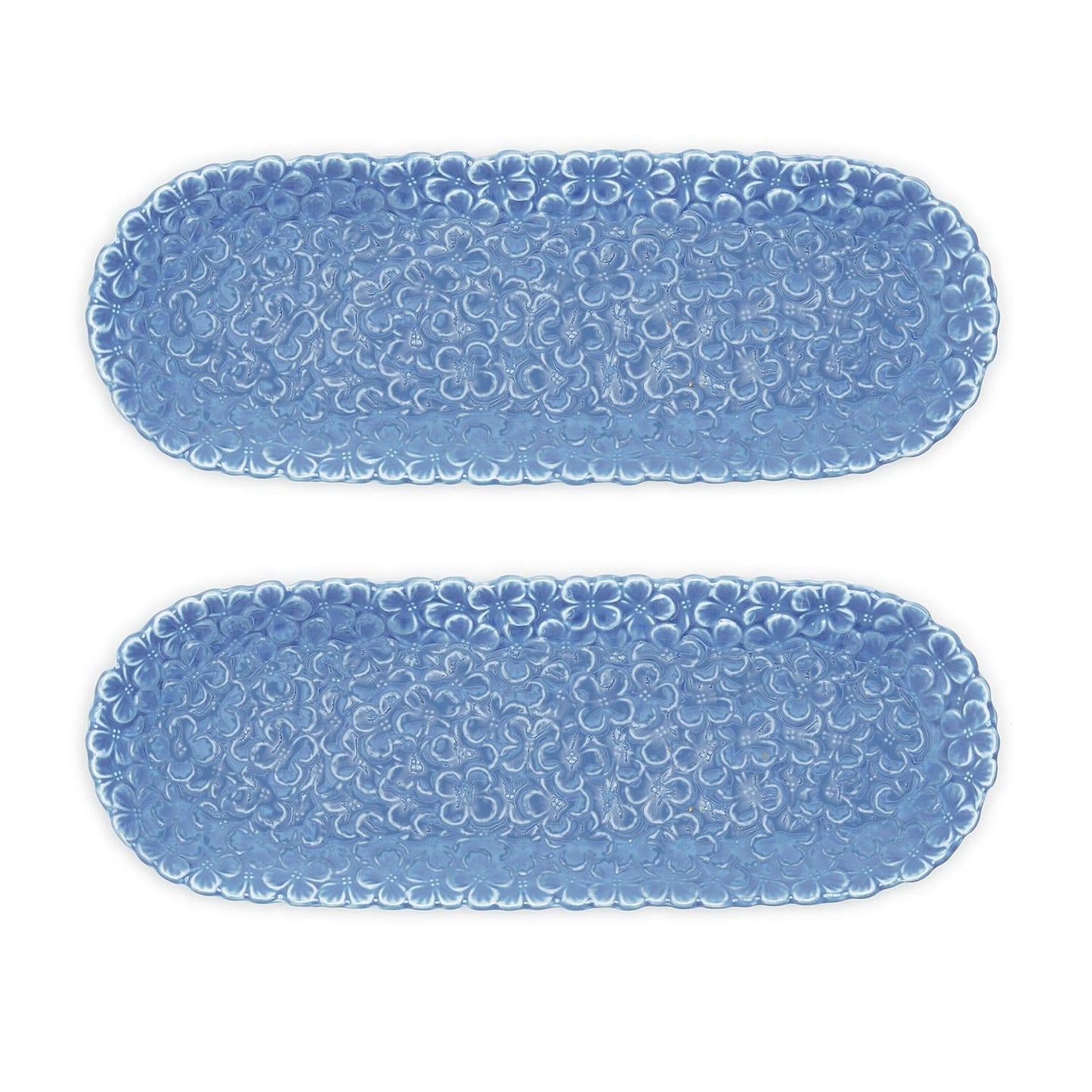 Hydrangea Tidbi/Cracker Dish Set of 2