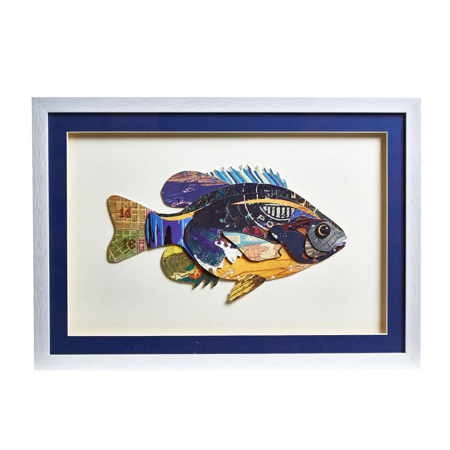 Fish Collage Wall Art Set of 3
