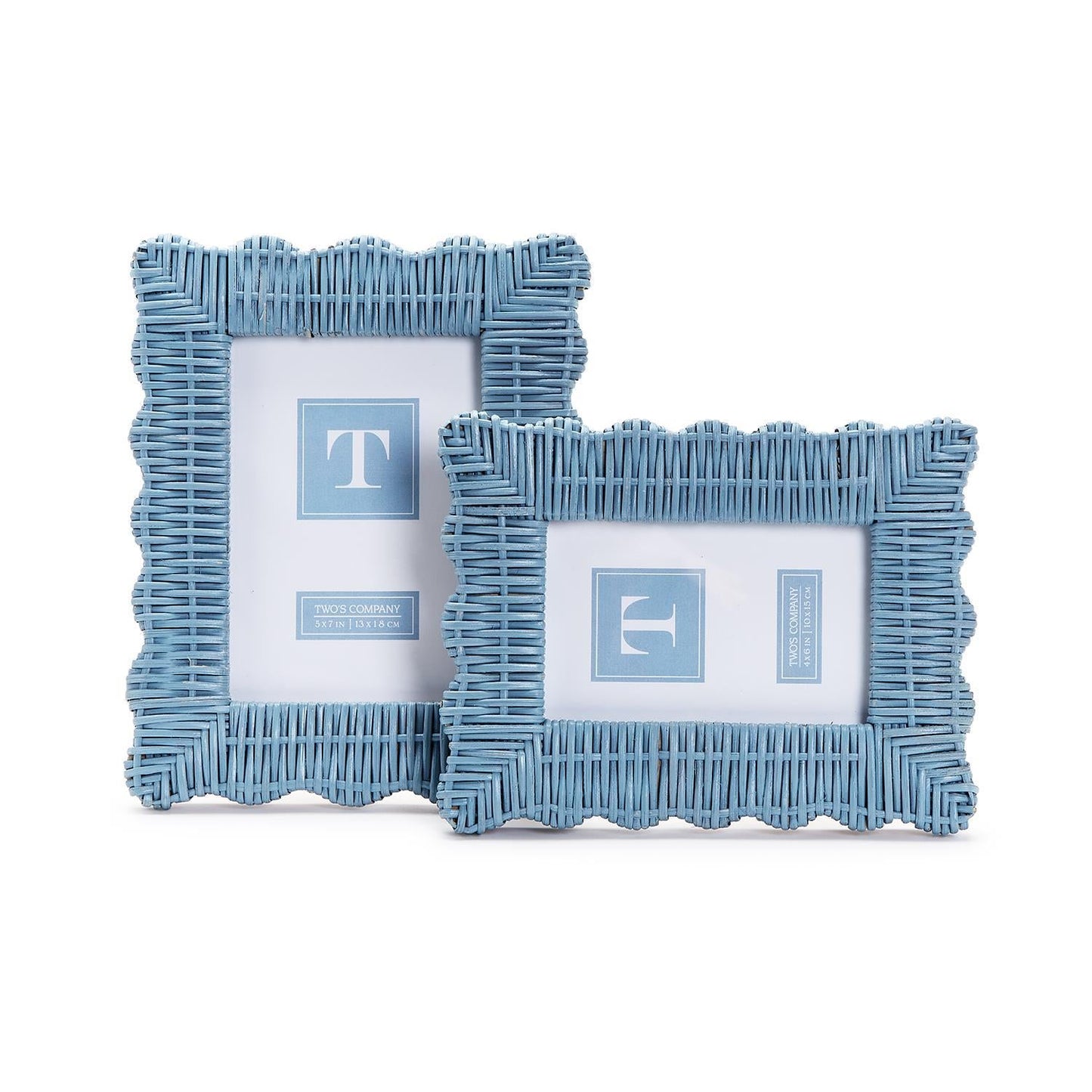 Wicker Weave Photo Frame Set of 2