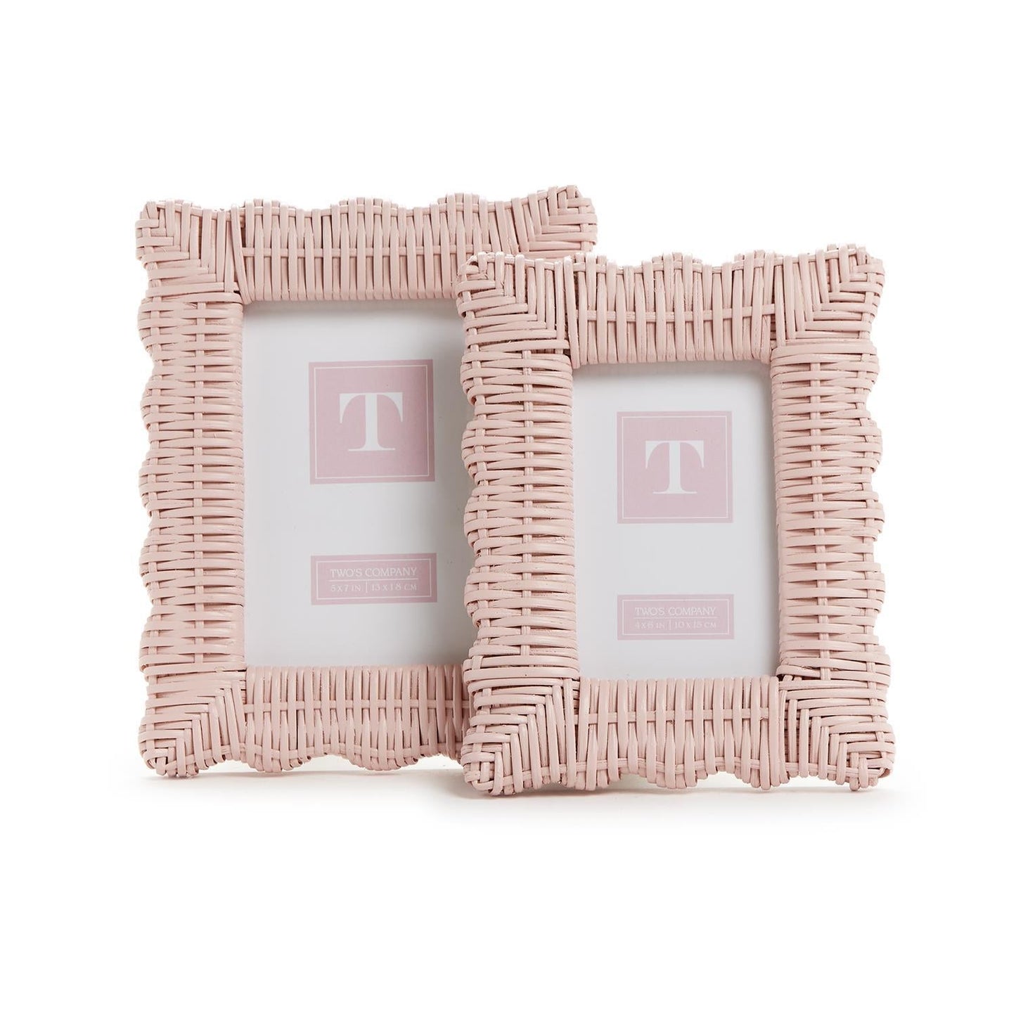 Wicker Weave Photo Frame Set of 2