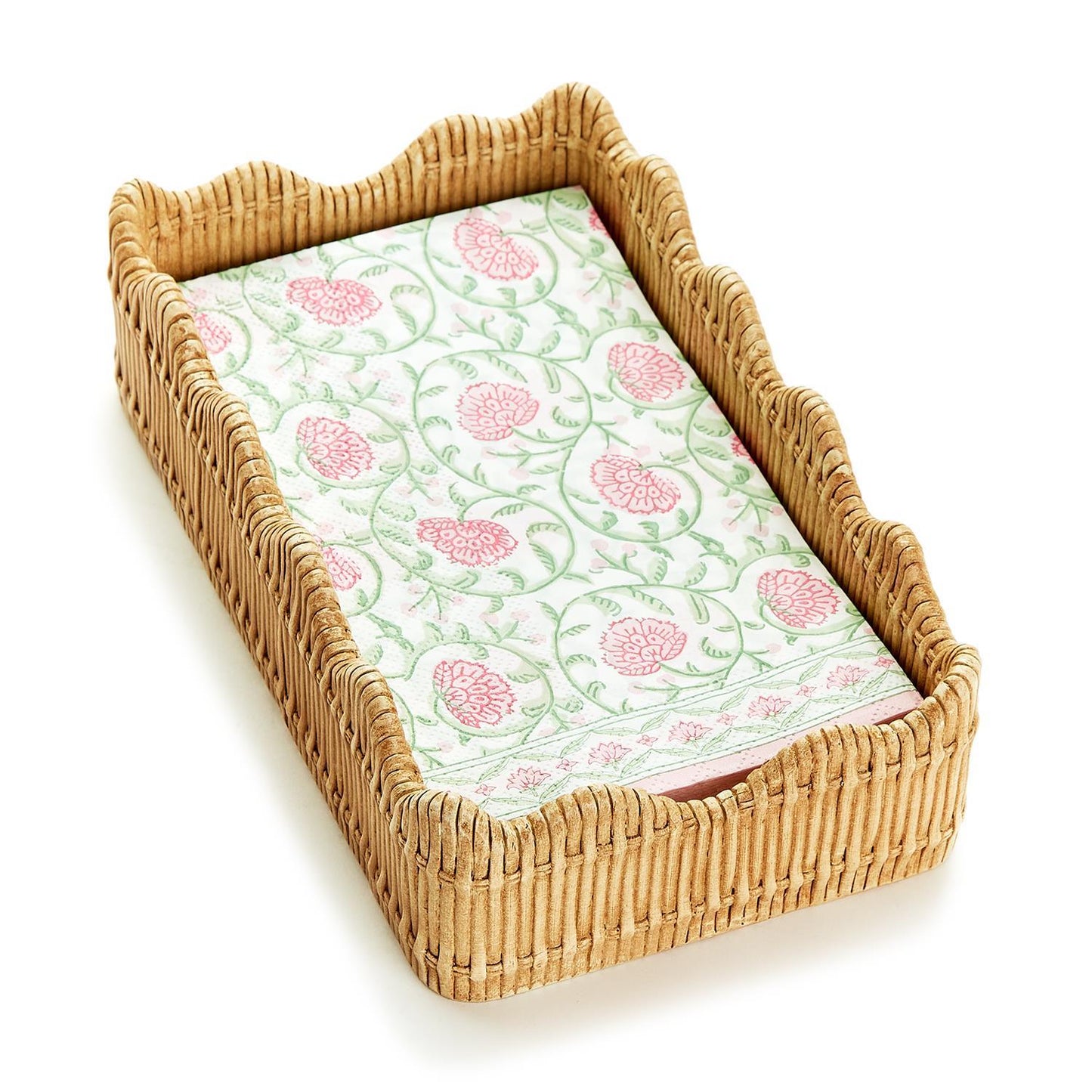 Scalloped Edge Guest Napkin Holder