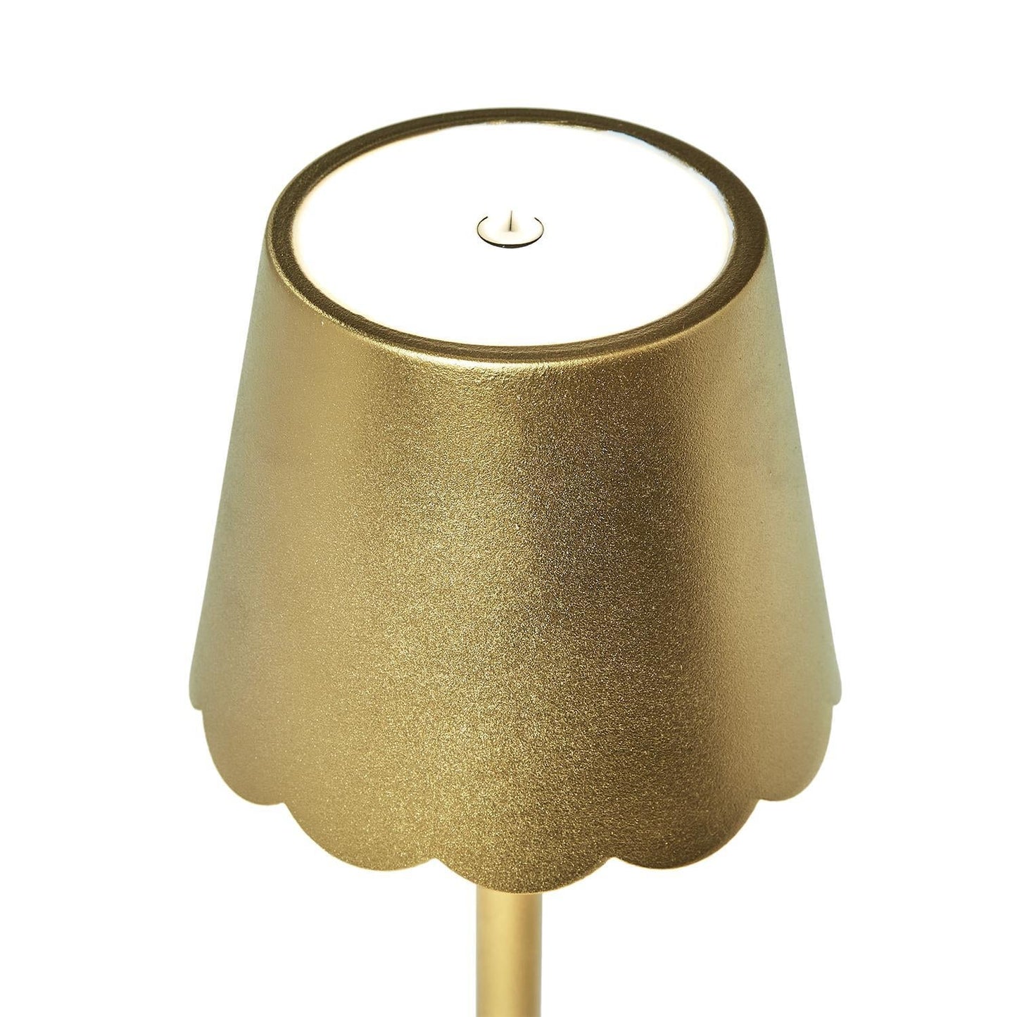 Scalloped LED Portable Cordless Table Lamp