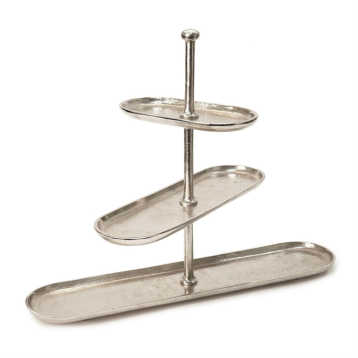 Silver Etagere 3-Tier Server