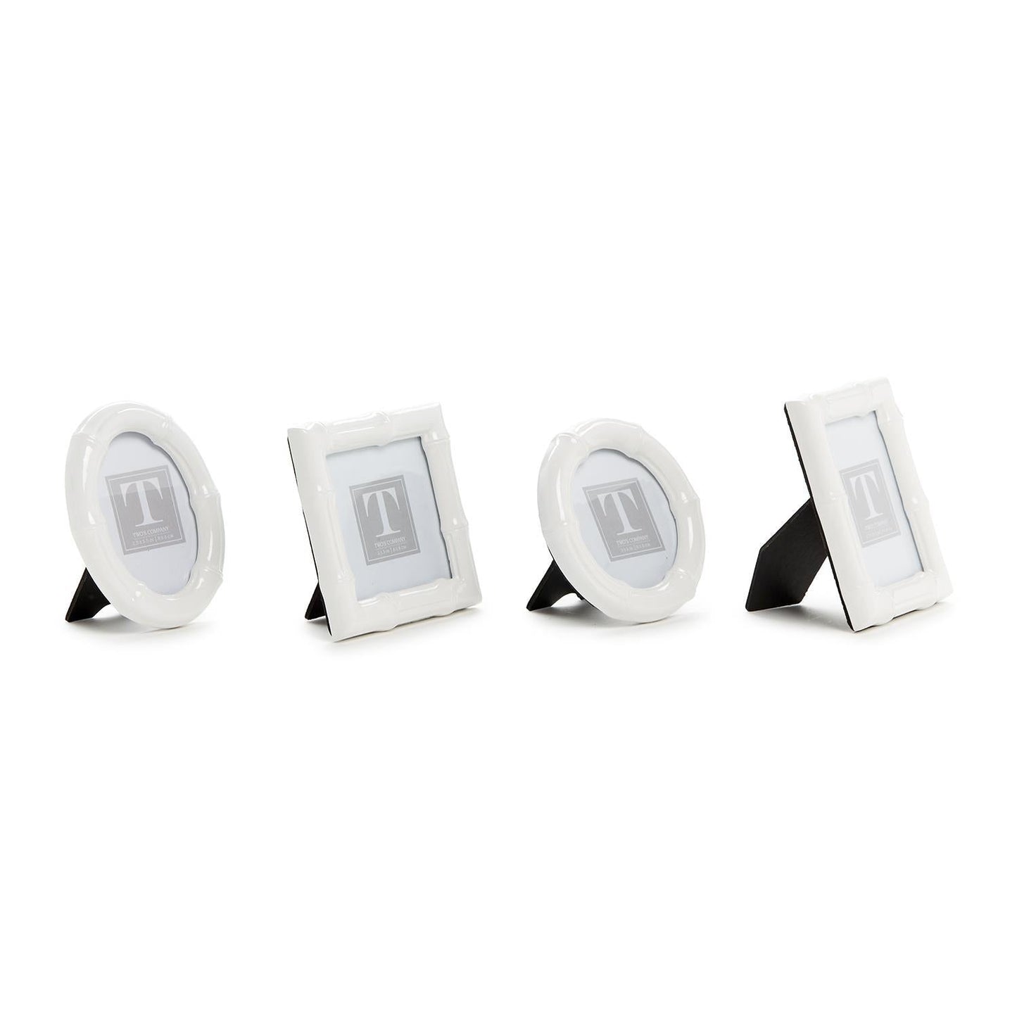 High Gloss Faux Bamboo Photo Frame Set of 4