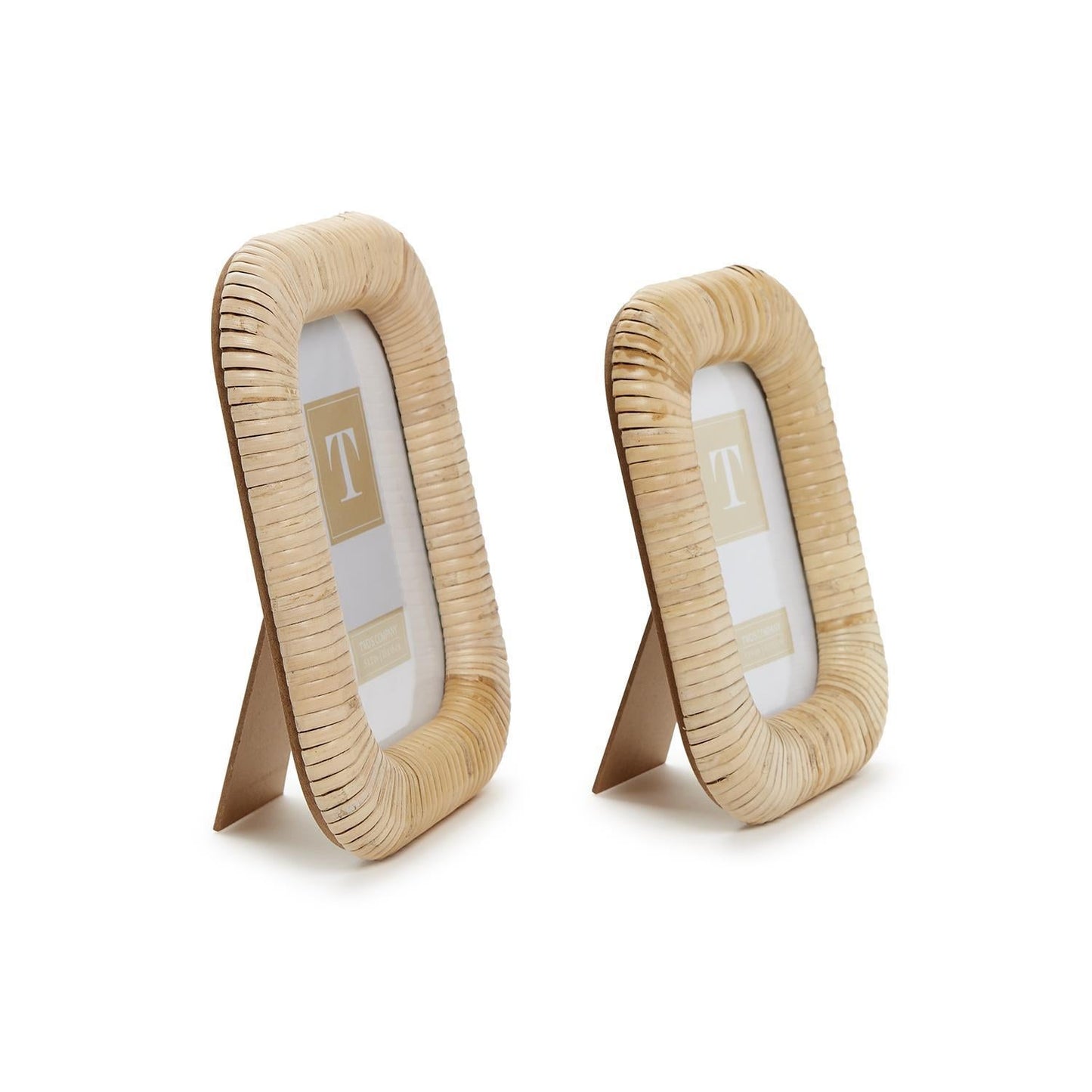 Woven Rattan Photo Frame Set of 2