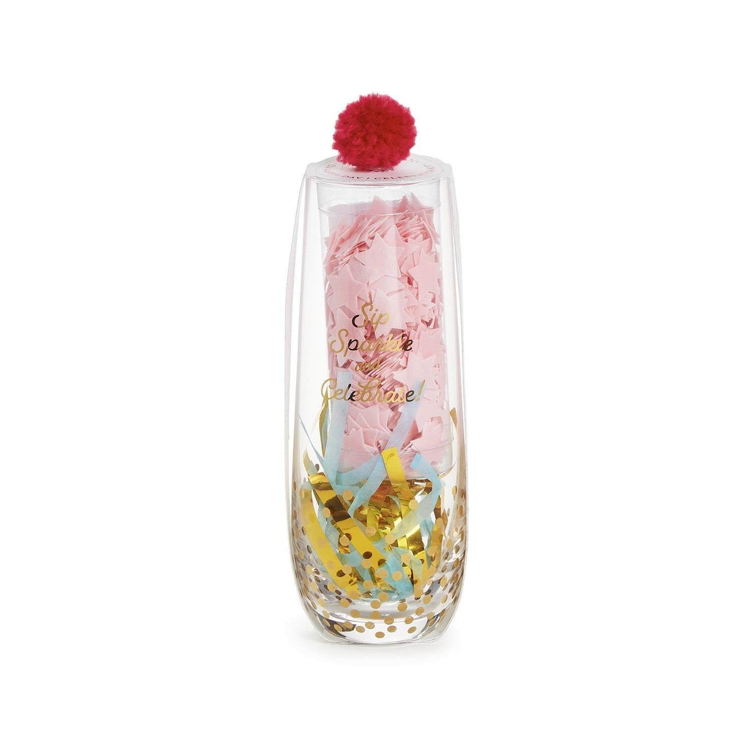 Oh Happy Day! Stemless Champagne Glass