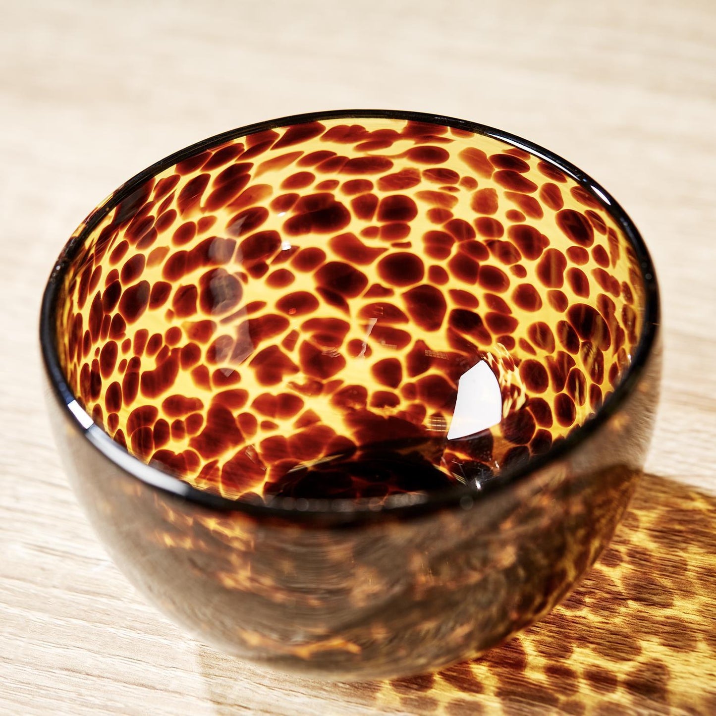 Tortoise Print Tidbit Bowl Set of 2