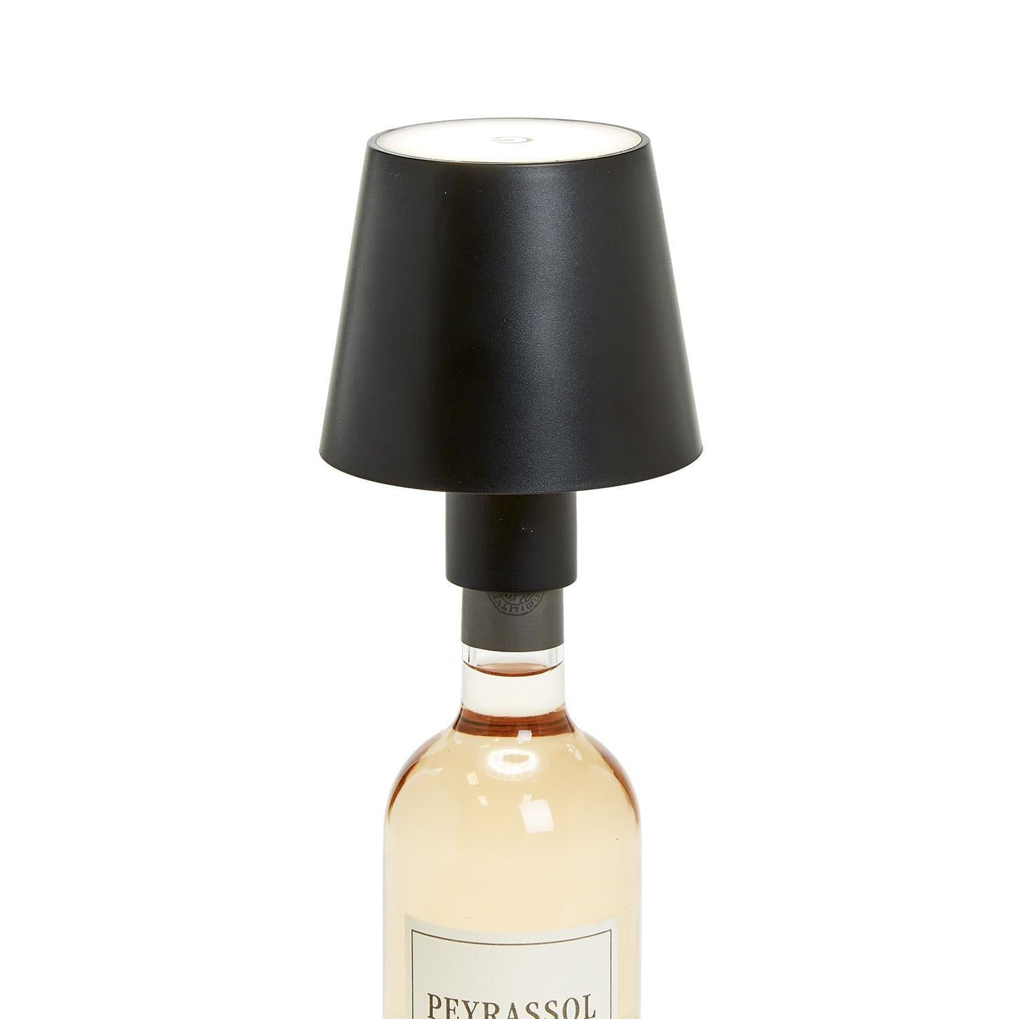 LED Portable Cordless Black Lampshade Bottle Lamp