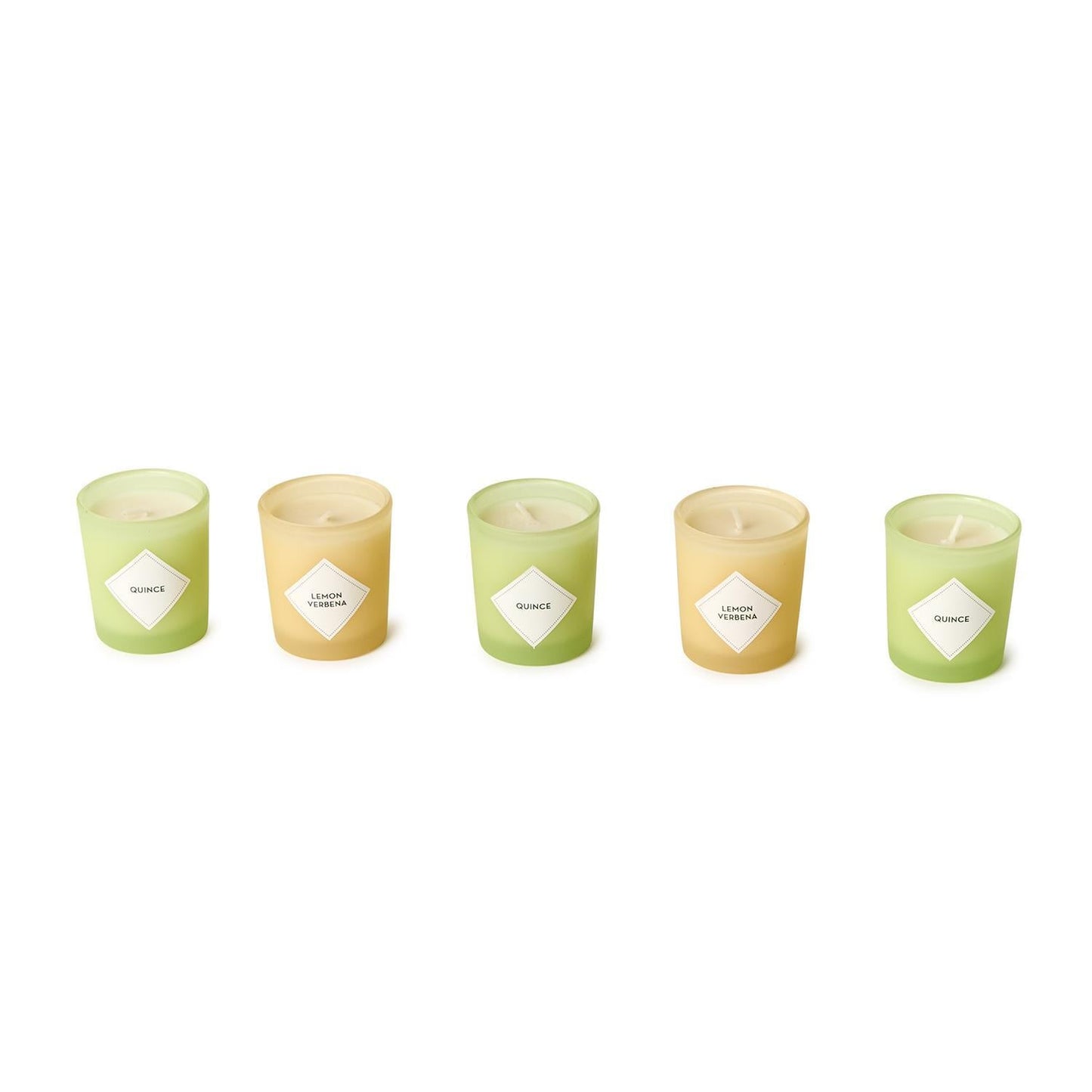 Lemon Verbena and Quince Scented Candle Set of 5