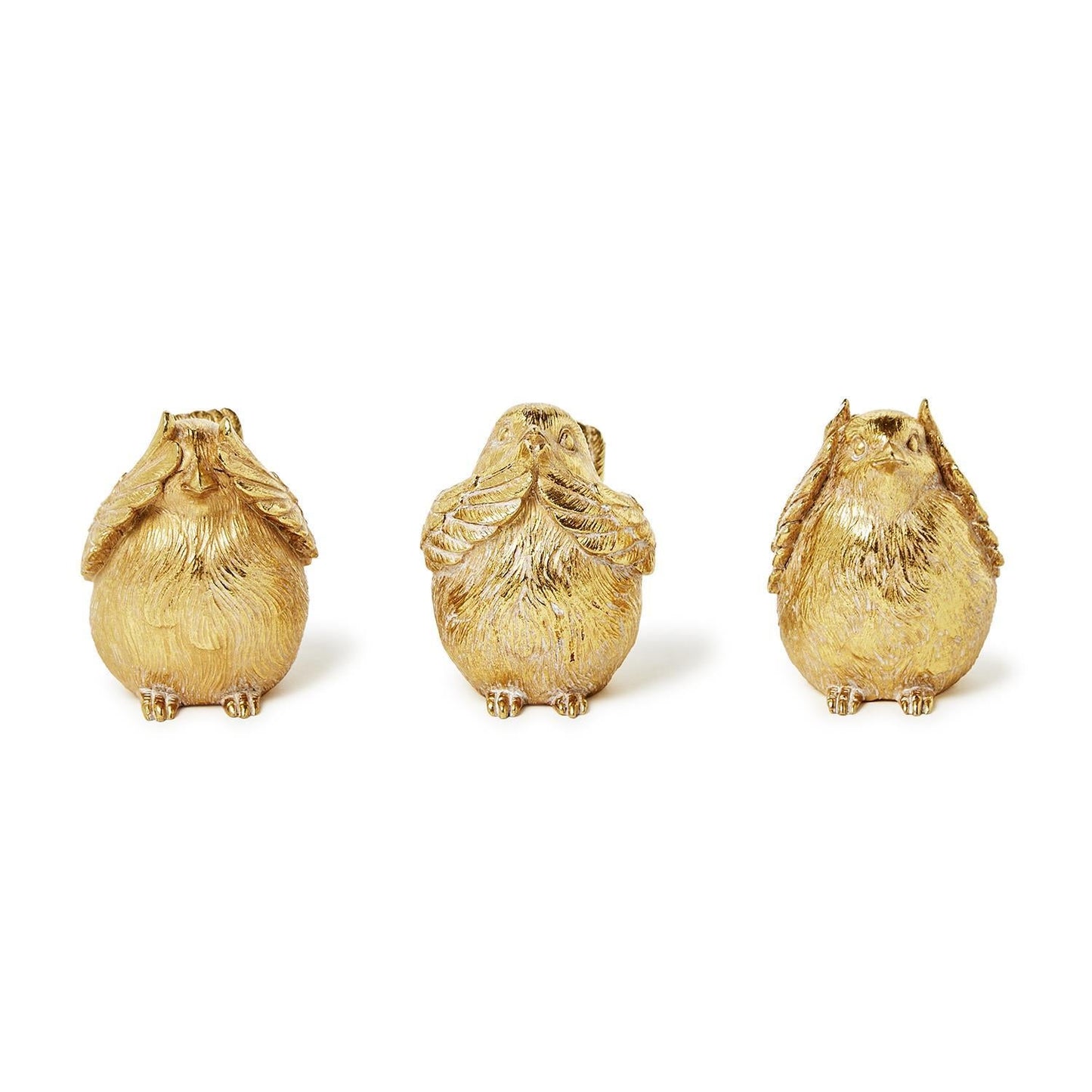 Gold Bird Décor Set of 3