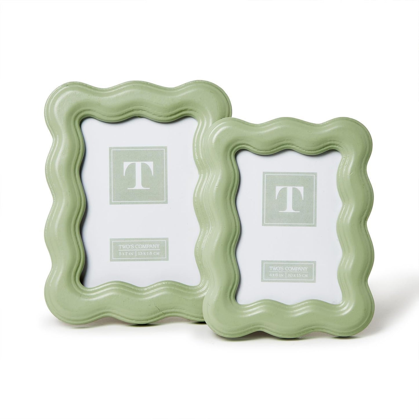 Wavy Wood Photo Frame Set of 2
