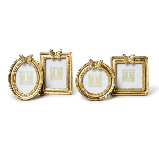Golden Butterfly Photo Frame Set of 4