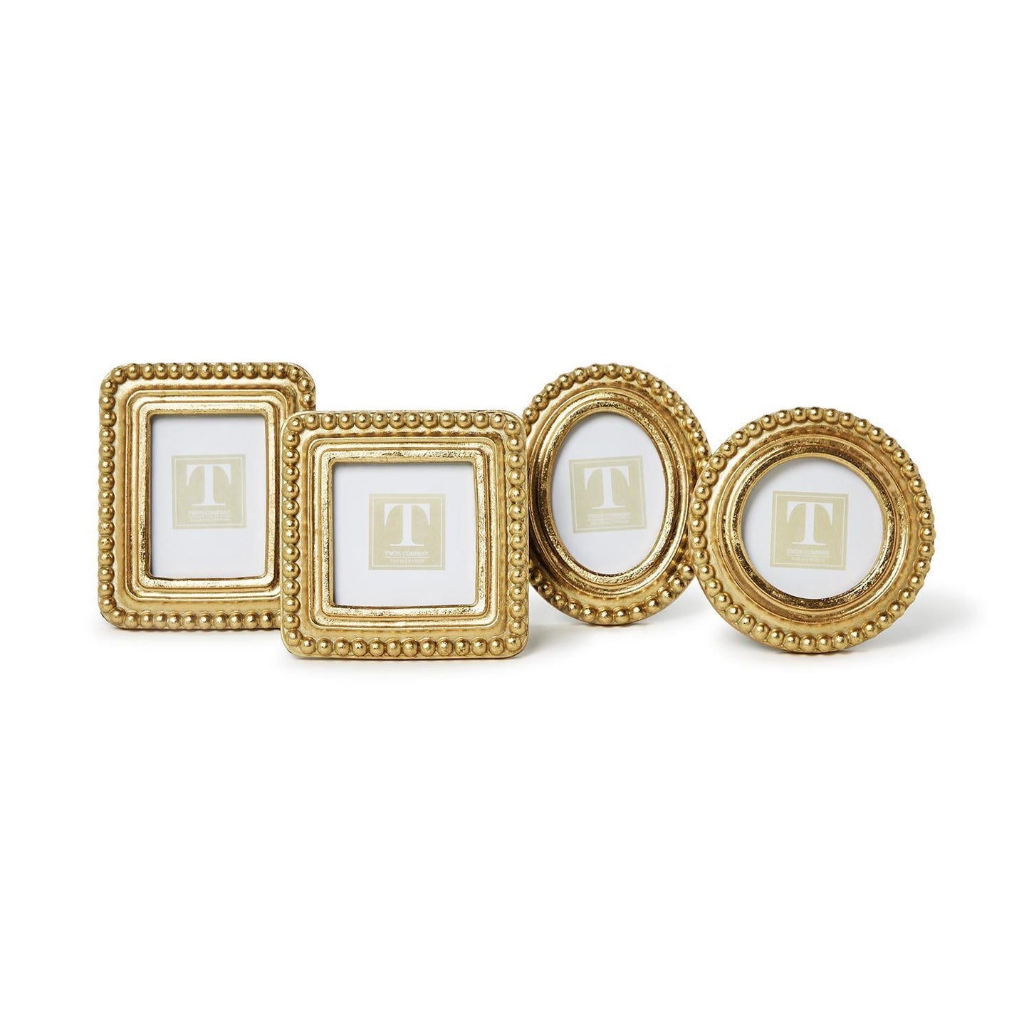 Beaded Texture Gold Photo Frame Set of 4