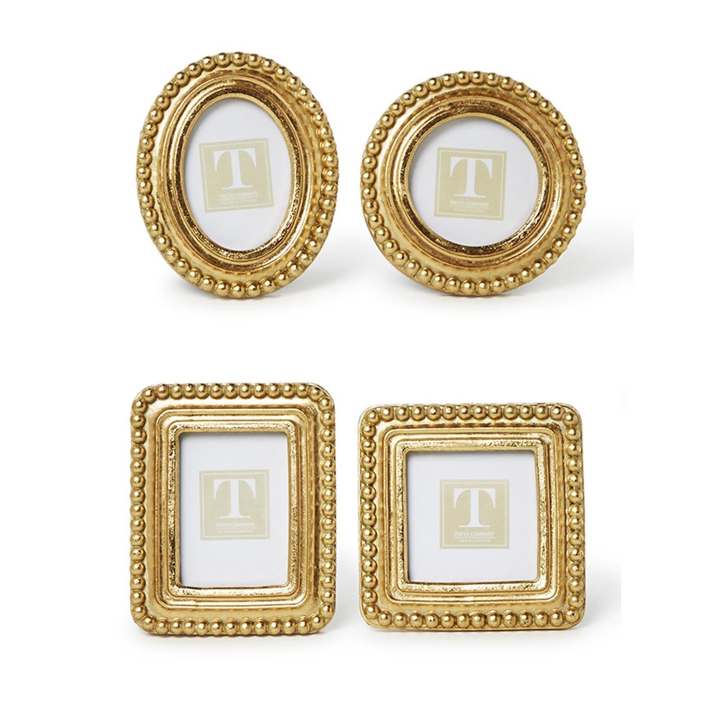 Beaded Texture Gold Photo Frame Set of 4