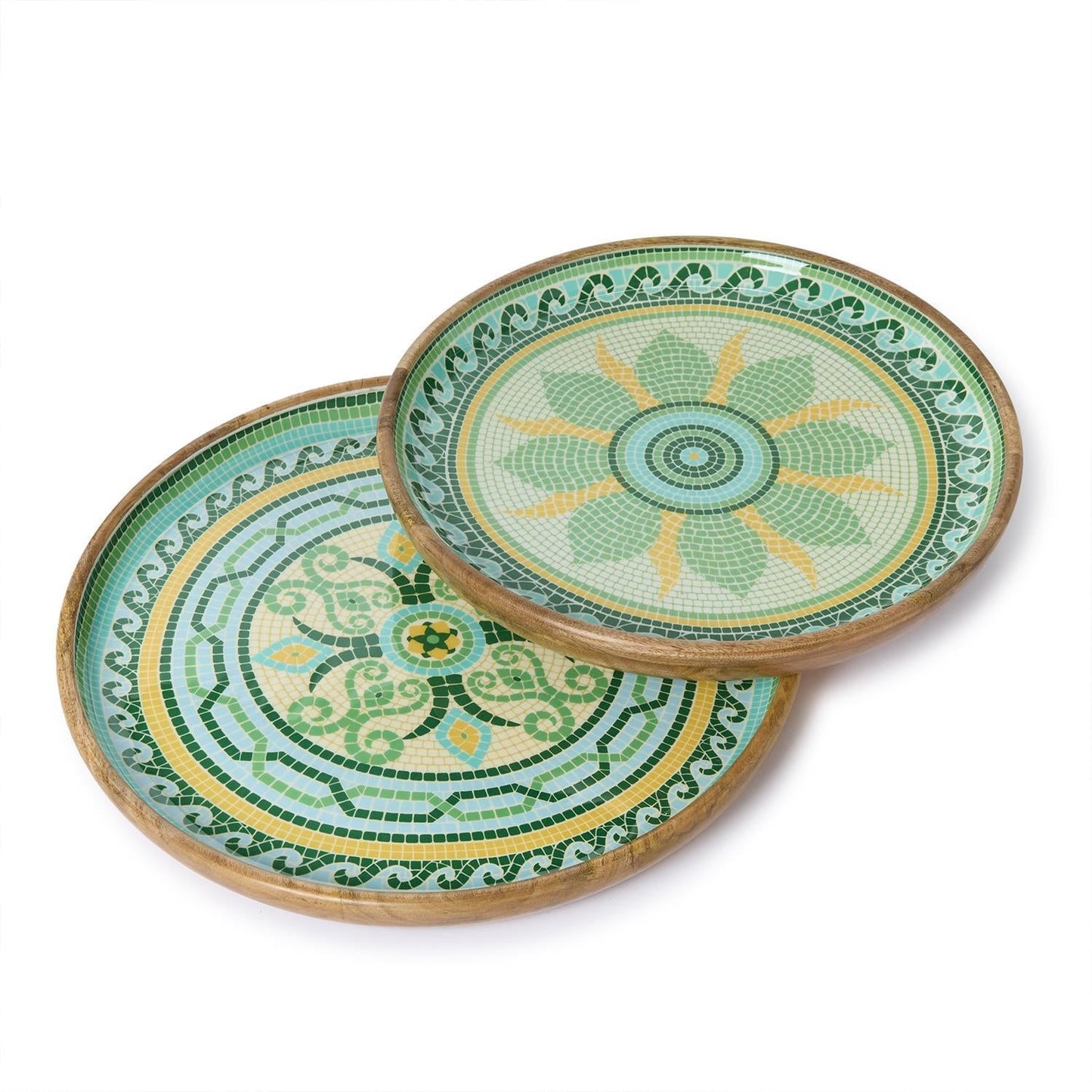 Garden View Round Tray Set of 2