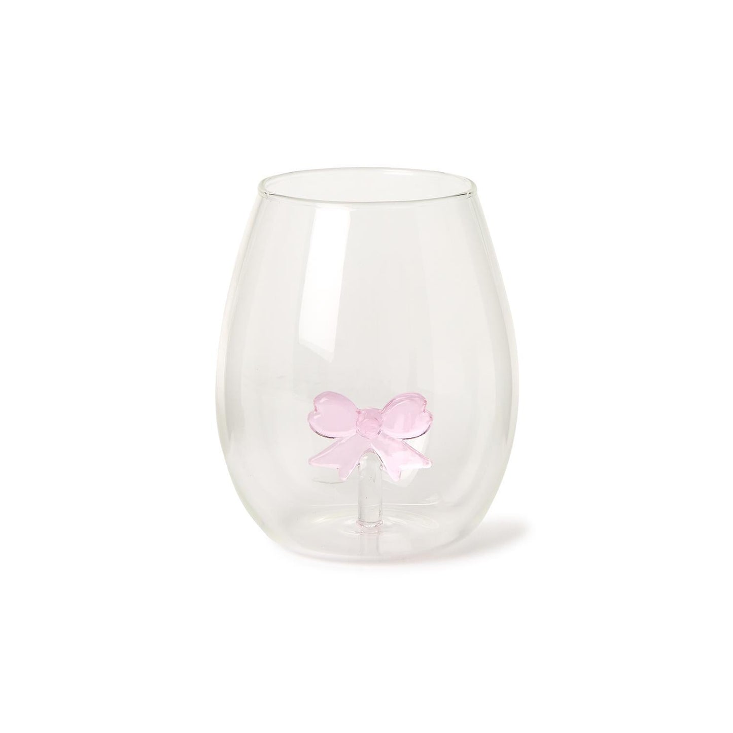 Bow Stemless Wine Glass Set of 2