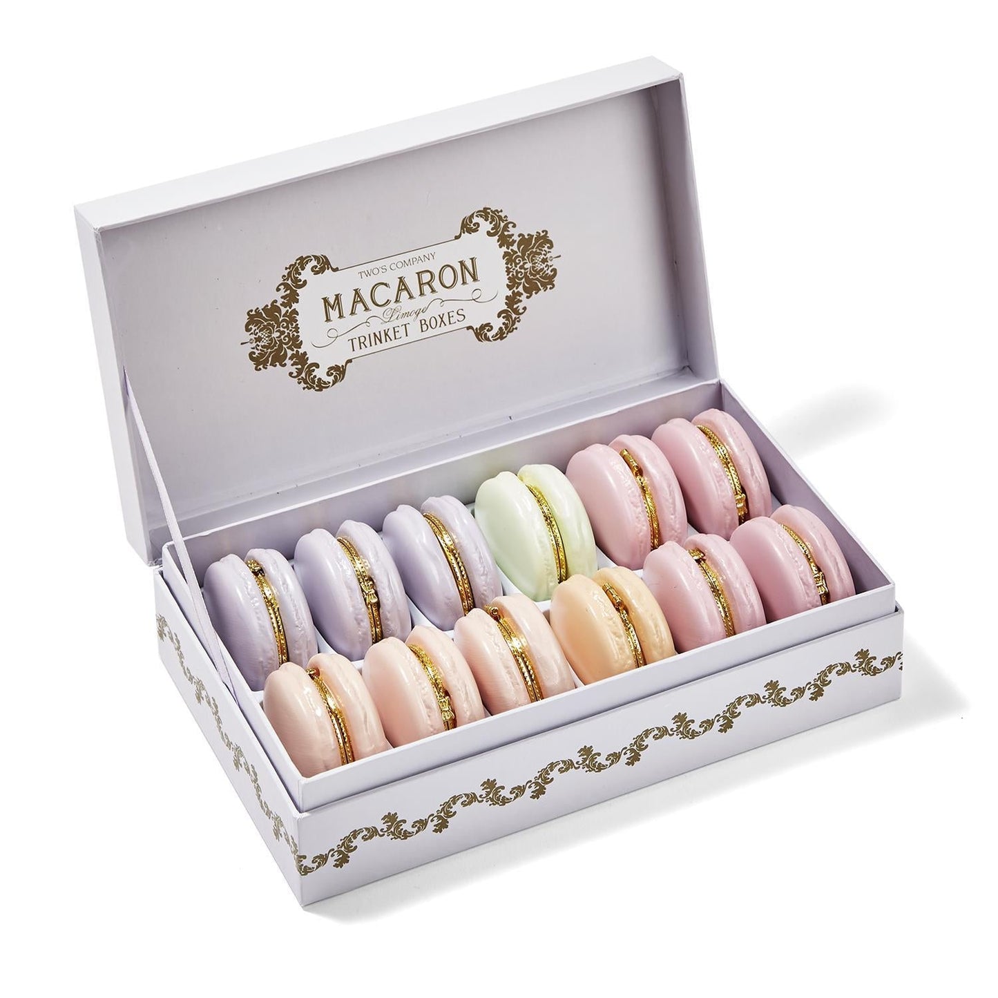 Macaron Limoges Style Trinket Box