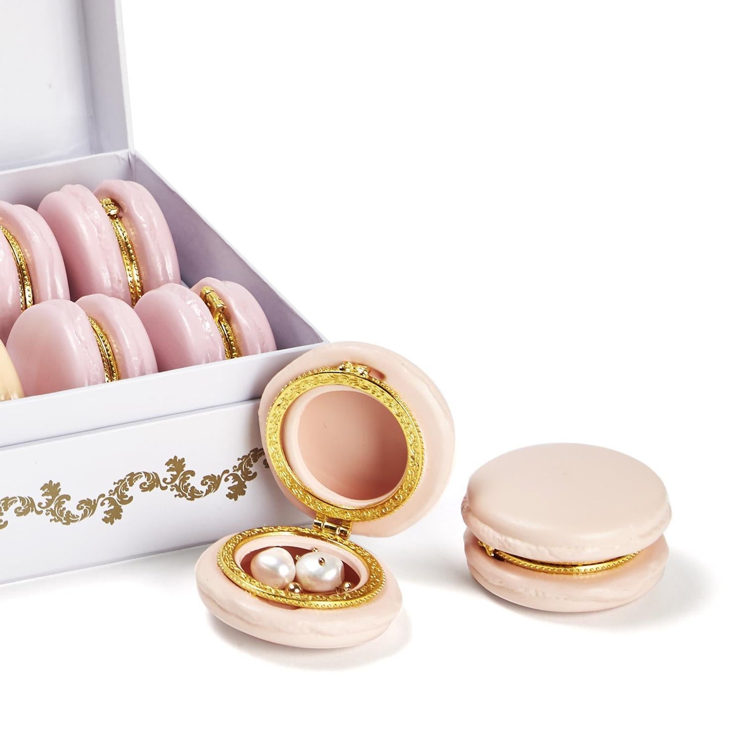Macaron Limoges Style Trinket Box