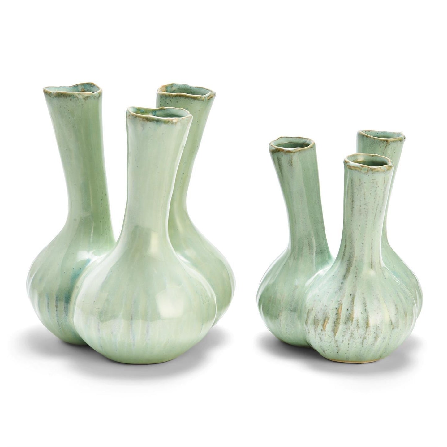 Celadon 3 Stem Vase Set of 2