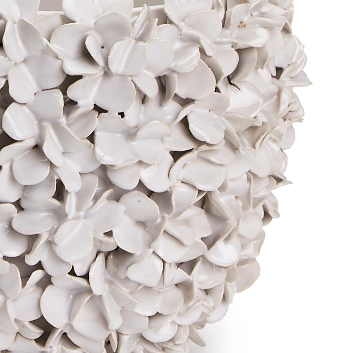 Hydrangea White Planter/Vase Set of 2