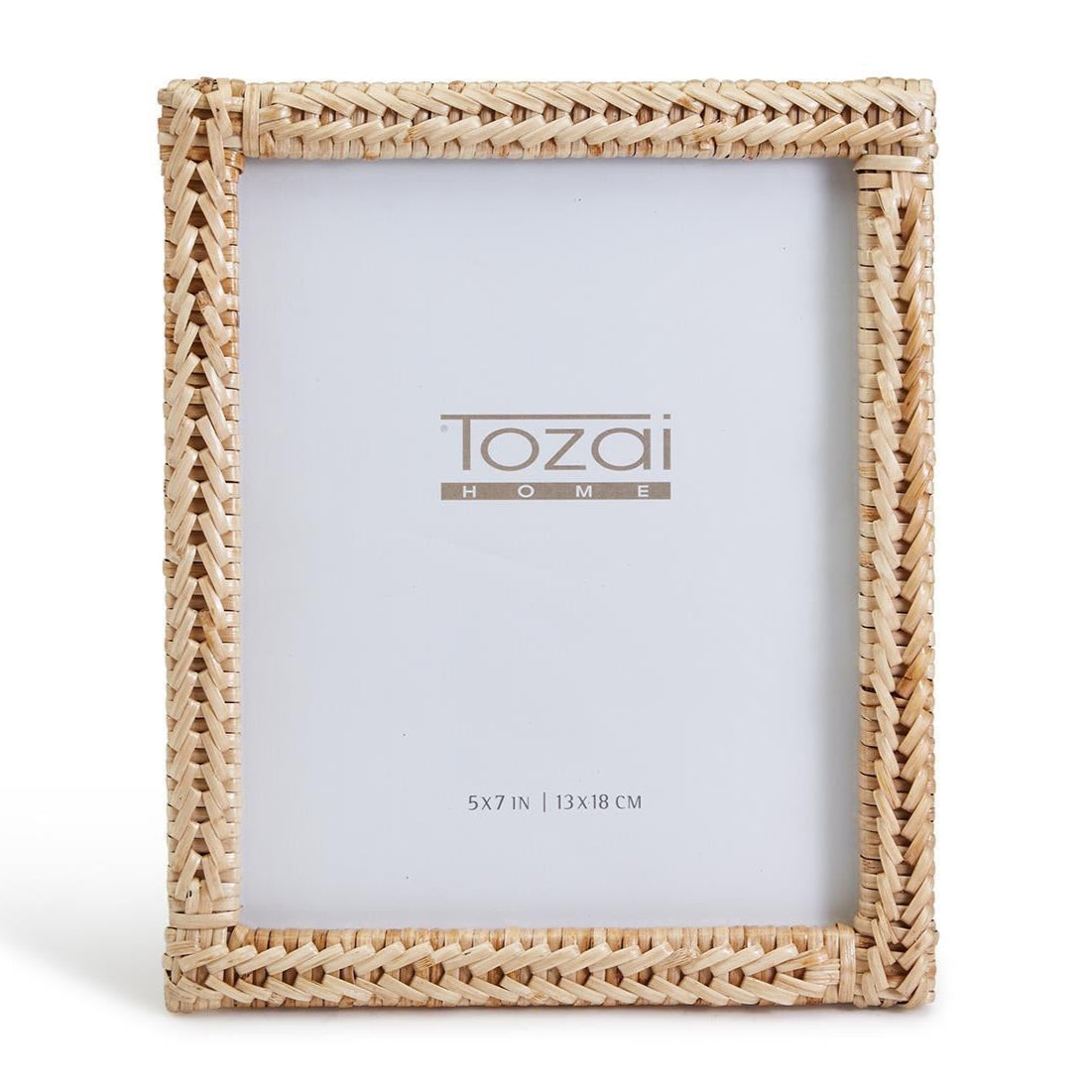 Woven Rattan Photo Frame