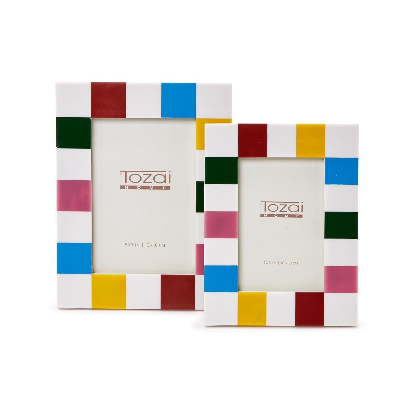 Colorblock Photo Frame Set of 2