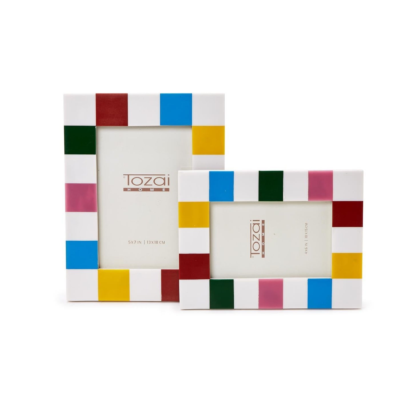Colorblock Photo Frame Set of 2
