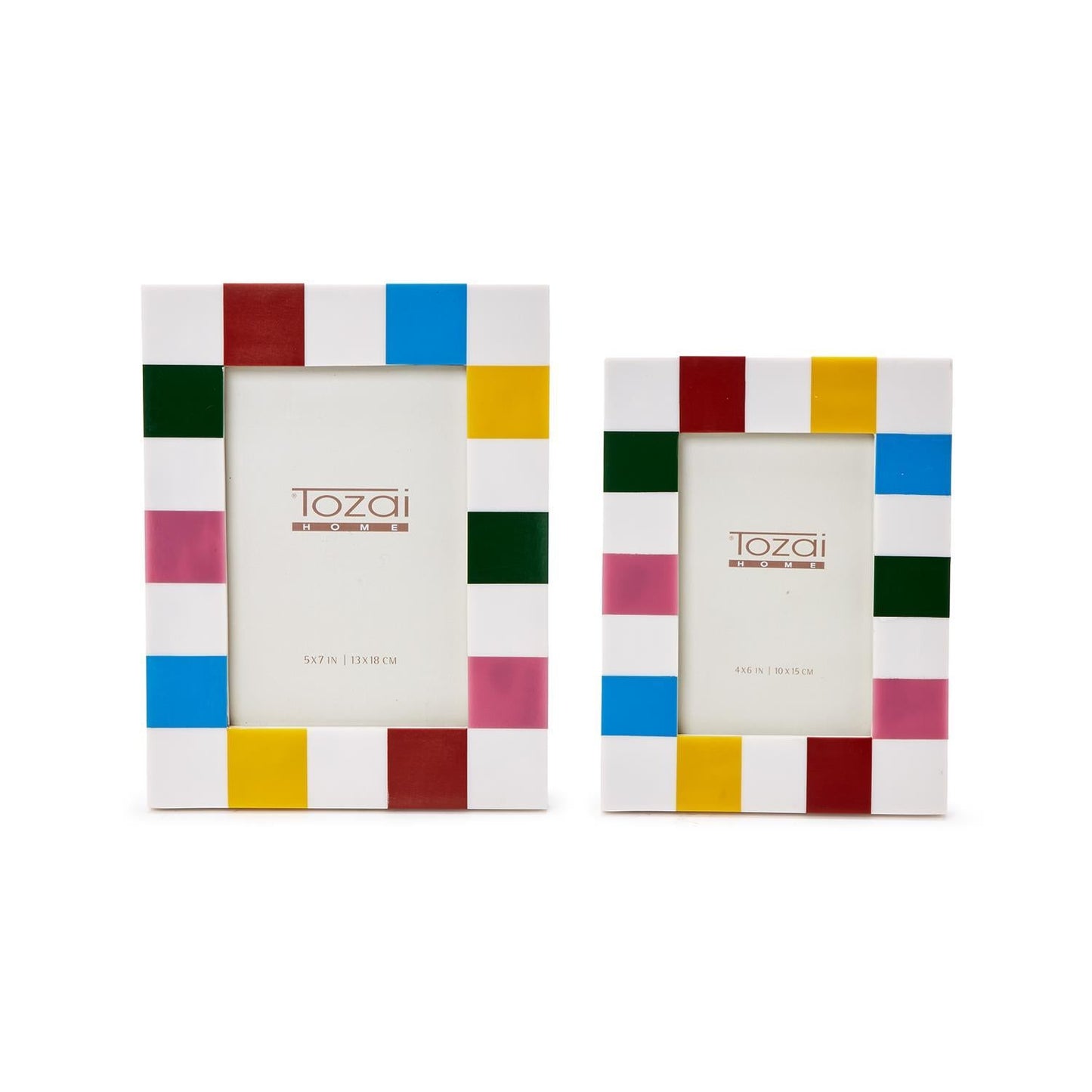 Colorblock Photo Frame Set of 2