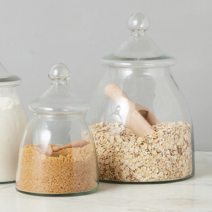 Etu Home Vintage Glass Bon Bon Jar with Lid