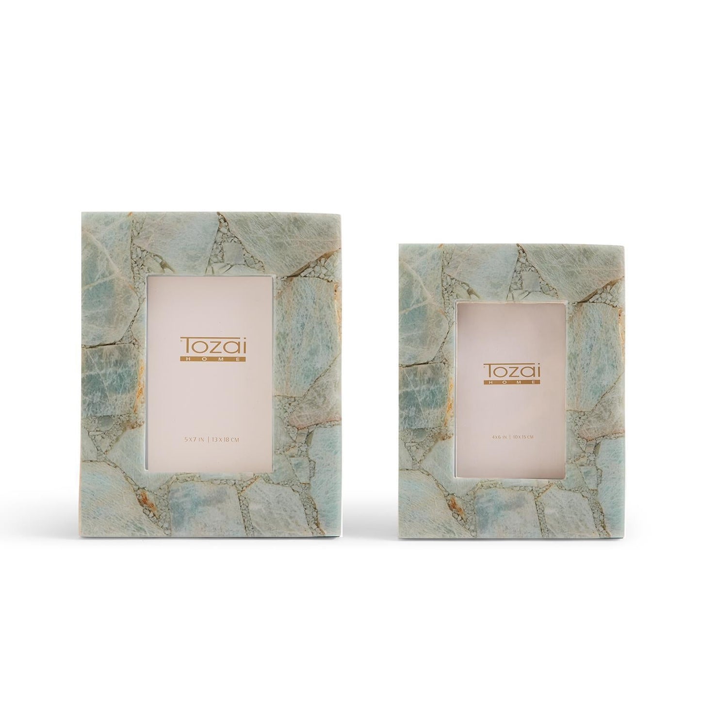 Amazonite Photo Frame Set of 2