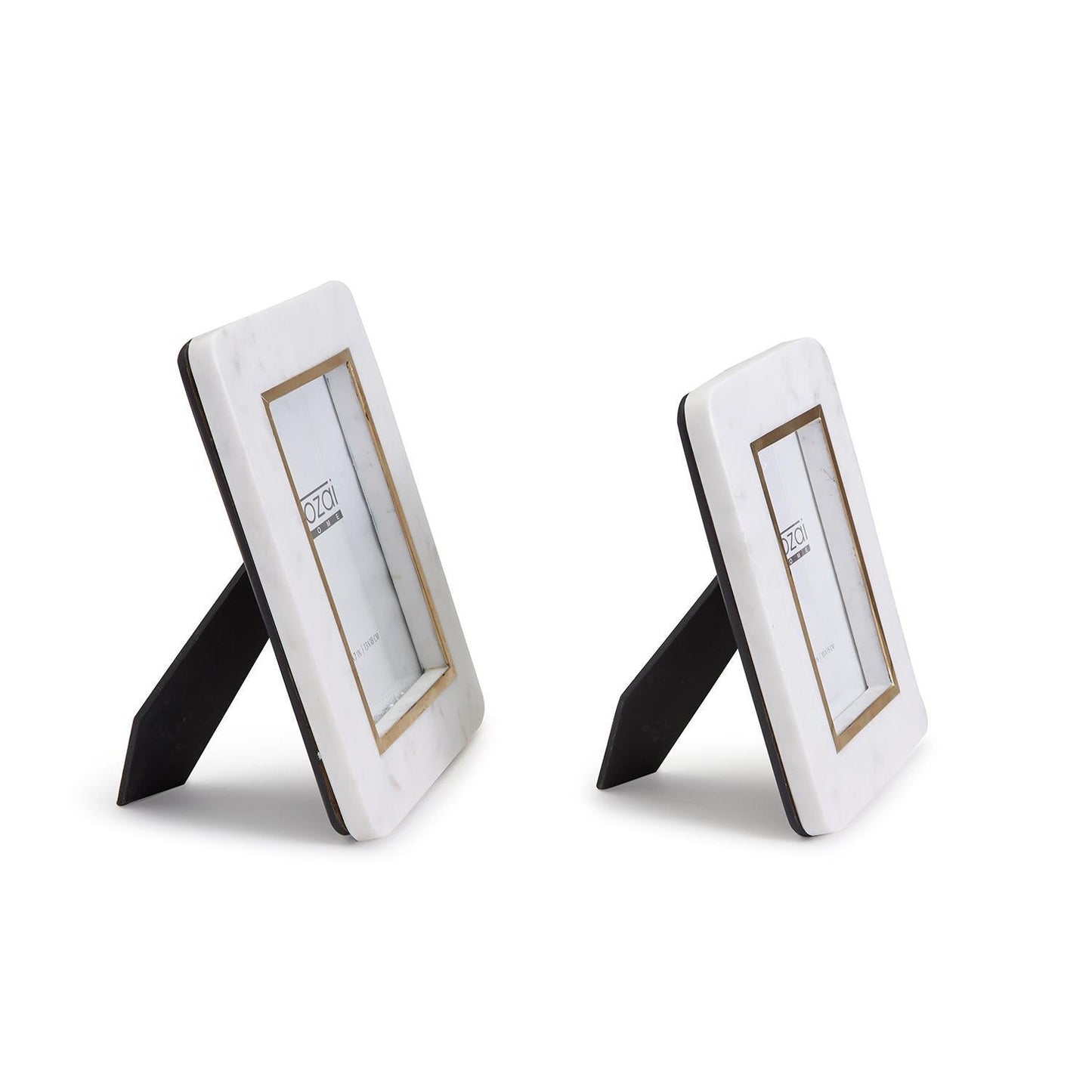 Hoxton White Marble Photo Frame Set of 2